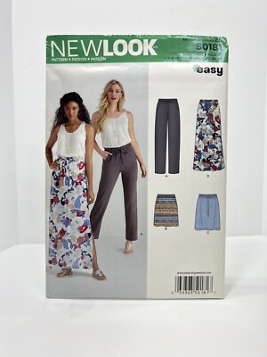 New Look S0181 A Wide Skirt & Pants Misses Size 8 - 20 Pattern Easy Uncut