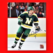 Autographed Dennis Maruk Minnesota North Stars Photo - X2