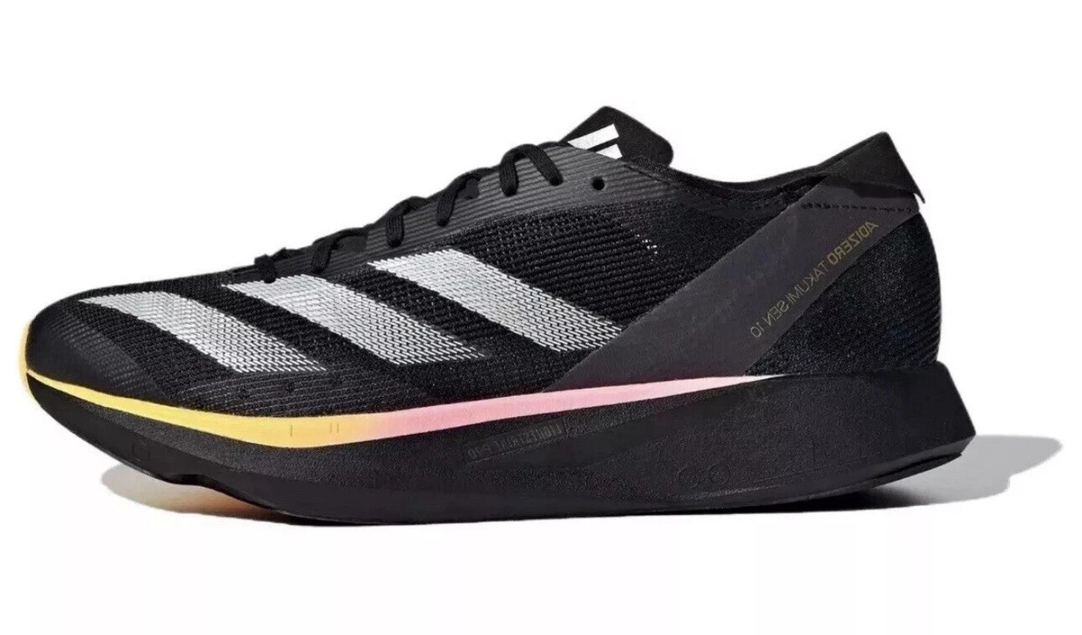 Men's Adidas Adizero Takumi Sen 10 Low Running Shoes Black