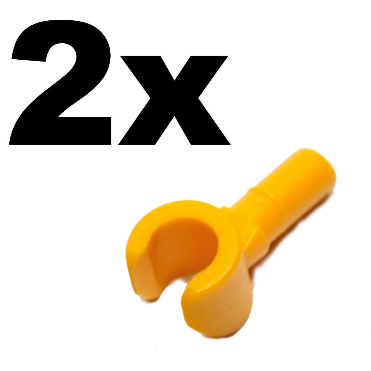 NEW LEGO - Figure Hands - Orange Bright Light x 2 - part # 983