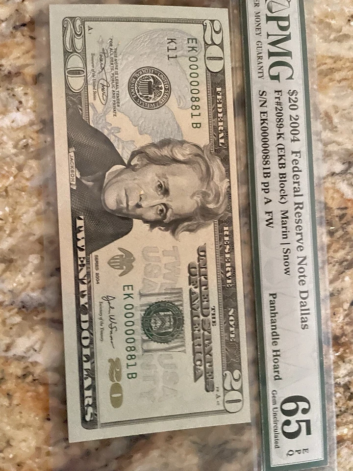 PMG 65 20 Dollar Bill  - Image 2 of 4