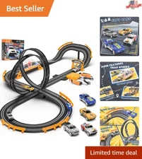 Interactive Slot Car Race Track for Kids: 20.2 ft, Easy Setup & Dual Power Modes