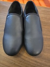 Balera Slip On Tap Shoes Child Size 2.5 AM Black Style B-150 Pre-owned