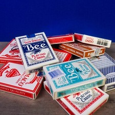 10 barajas de cartas usadas de casino totalmente aleatorias