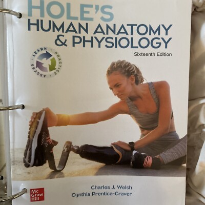 Loose Leaf 3 Hole 16th Ed - Hole's Human Anatomy & Physiology -McGraw Hill NEW