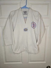 US World Class Taekwondo Gi Dobok Uniform Top Sz 150cm White Martial Arts Supply