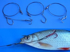 3x Raubfischsystem Stahlvorfach Pose - und Sc...
