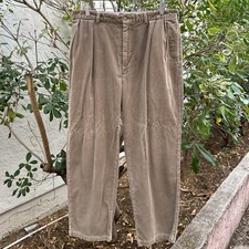 Vintage 90s Y2K Polo Ralph Lauren Corduroy Pants Tan 33x29