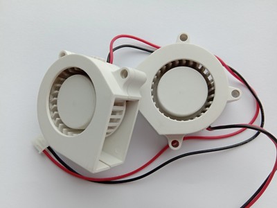 White Brushless DC Cooling Blower Fan - 12V, 40mm X 40mm X 20mm (4020S Size)