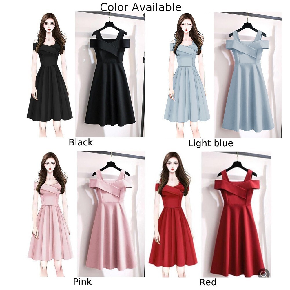 Ladies Fashion Long Sleeve Dress Elegant High Waist Dress Dinner Dress Plus Size Princess Dress