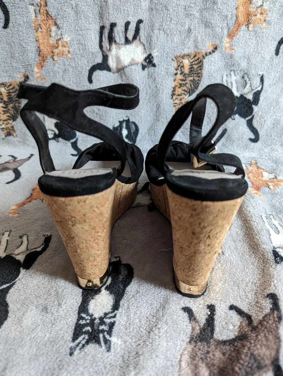 Faith black sandals outlet