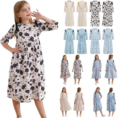 casual spring dresses for girls Amazon.com: Sinzelimin 4 Years Girls Midi Dresses Fashion Solid Color Short Sleeves Crewneck Pleat Dress Kids Summer Beach Casual Sundress : Sports & Outdoors