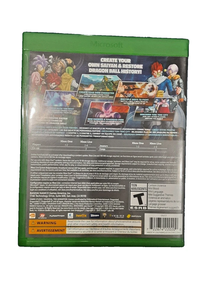 Xbox One Dragon Ball Xenoverse Foto 3 de 3