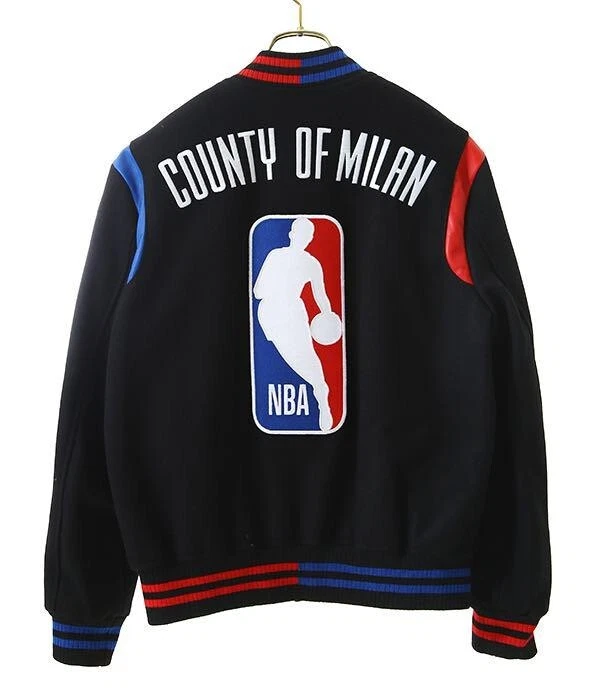 Giacca stadio Arknets Marcelo Burlon NBA COUNTRY OF MILAN articolo nuovo mai