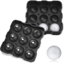 Large Round Silicone Ice Cube Ball Maker Tray...