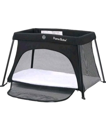 Pamo Babe Travel Crib   Lightweight Playard with Zip Door & Carry Bag Mattress