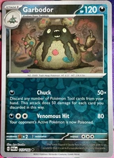 Garbodor Reverse Holo - 117/182 - Paradox Rift Pokemon 2023