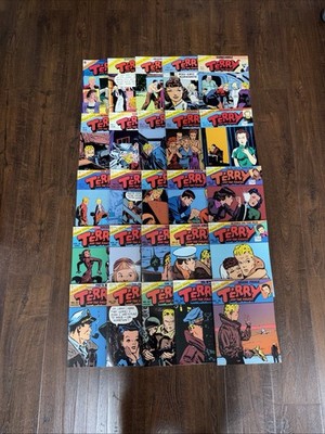 Terry and the Pirates Comic Strip Lot Brittain 1946 Milton Caniff Issue 1-25; GR