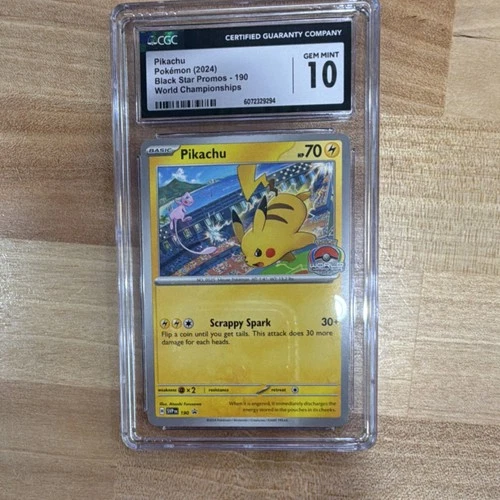 Pikachu Pokémon TCG Sv: Scarlet & Violet Promo 190 HP70 Scrappy Spark CGC 10