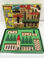 Vintage Brio Stad Town 3374 Train Town Village 31405/74 With Original Box