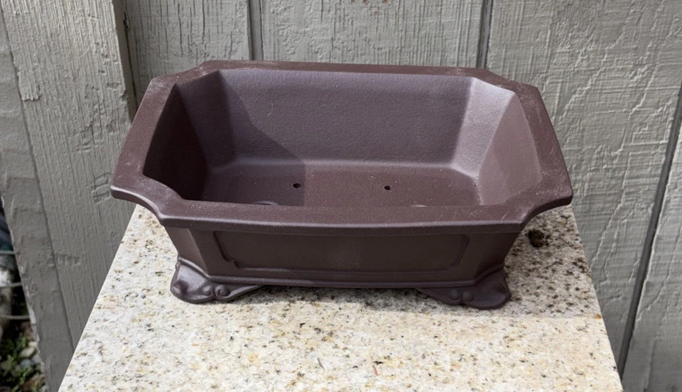 UNGLAZED ZISHA BONSAI POT 10” X 7”- FREE SHIPPING - Image 2 of 4