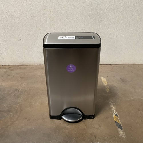 simplehuman 38 litri CW1814 Pattumiera a gradino rettangolare acciaio inox spazzolato - Foto 1 di 6
