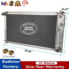 161 Aluminum Radiator For 1973-1986 Chevy Gmc Ck C10 C20 K10 Pickup Suburban W