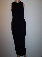 Zara Womans Bodycon  Dress Size S Black Ribbed Stretch NWT