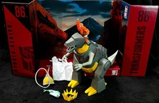 GRIMLOCK • 86 TRANSFORMERS STUDIO BACKDROP • SUPER 7