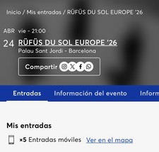 RÜFÜS DU SOL Ticket Barcelona 24.04