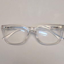 Clear Rectangle Reading Glasses +1.25, Plasti...