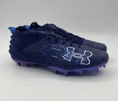 Under Armour Blur Smoke Suede 2.0 MC Football Cleat Size 13.5 Navy