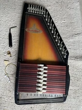 RBI ChromAharp Autoharp Zither 15 Chord 36 String & Case Vtg String Instrument