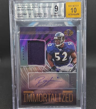 2020 Illusions Ray Lewis Immortalized Jersey player worn Auto BGS 9 Auto 10 /25