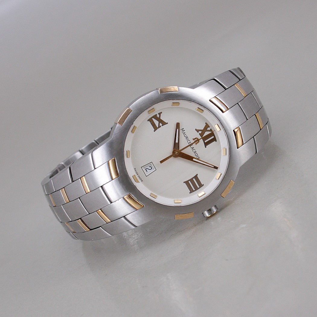 MAURICE LACROIX Milestone 69862 Stahl/18k Gold Ø 39 mm Quarz