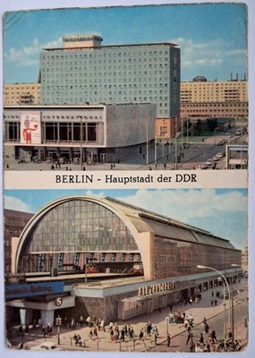 AK Berlin, DDR, Bahnhof Alexanderplatz, Kino International, Hotel Berolina, 1967