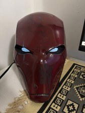 Red Hood Helmet Collectible Cosplay 3D Printed Cosplay Props NEW Light Up Eyes