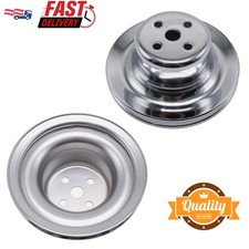 Groove Chrome Water Pump Pulley For Sbf Small Block Ford 260 289 302 350 351w