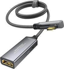 WARRKY Video Capture Card with 100W Power Delivery Right-Angle USB-C