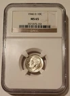 1946 D Roosevelt Dime MS65 NGC