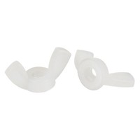 10 Stk M3 FlüGelmuttern Nylon-Schmetterlingsmutter Festziehen Befestigungen Weiß