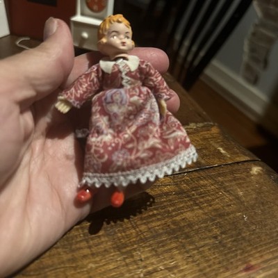 Vintage CACO German Miniature Dollhouse Blonde Daughter Doll