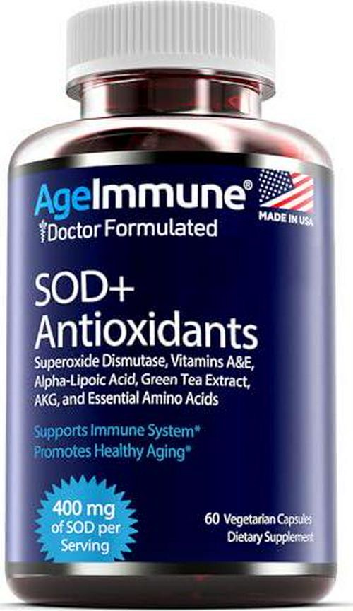 SOD Antioxidants Complex Healthy Aging Supplement - 400mg of