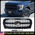 For Ford F-150 F150 Platinum 2021-2023 Front Bumper Grille Grill Antimatter Blue