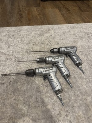 ARO Model 7364-D Pistol Grip 1/4'' Pneumatic 3000 RPM Air Drill Lot Of 3 Working