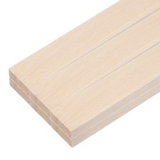 6 bâtonnets en bois pour DIY, 3/8"x1"x12", cubes rectangulaires