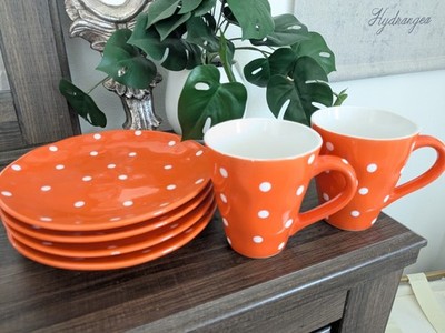 Maxwell & Williams designer homewares polkadot Plates 8'' & 2 mugs-Sprinkle 12oz!