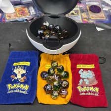Lot Of 33 VINTAGE 2000 ToyBiz Pokemon Marbles Mewtwo Snorlax x2 gyarados