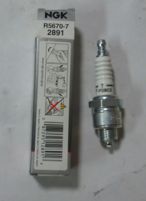 NGK Spark Plug 2891 QTY-1 V-Power R5670-7 14mm Copper/Nickel, Gasket  POL/2