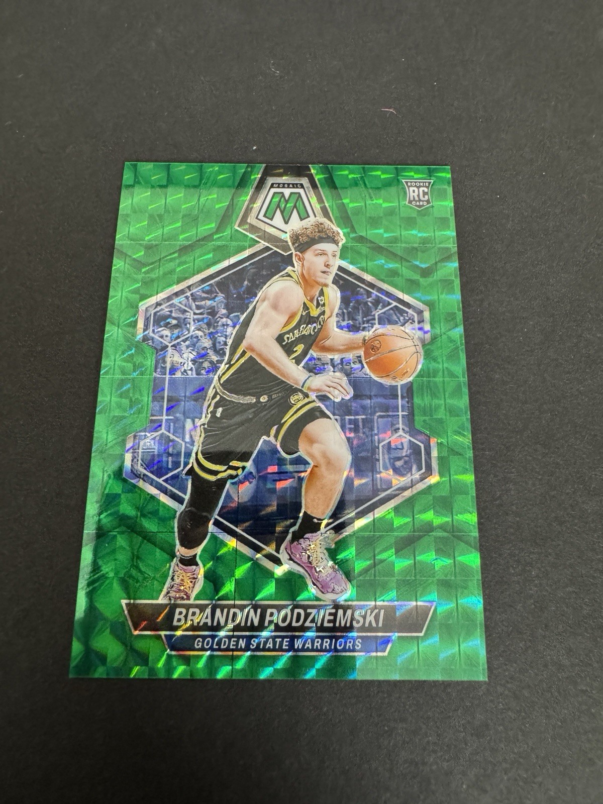 2023-24 Panini Mosaic BRANDIN PODZIEMSKI RC Green Fusion Choice Prizm /18 #245